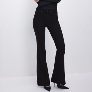 Good American Flare Never Fade Black Jeans - 26